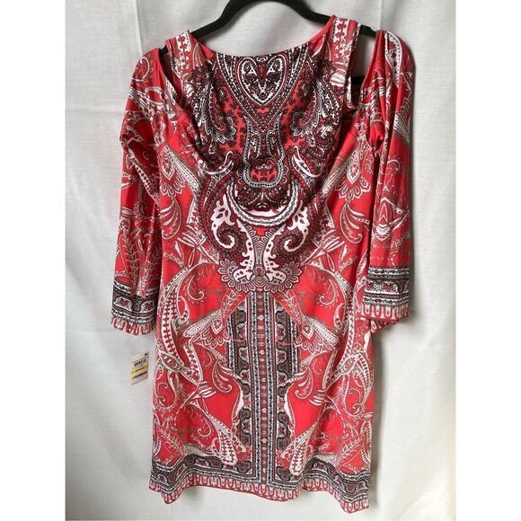 INC International Concepts Red White Dress - Picture 2 of 16